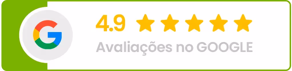 Avaliação 4.9 no Google